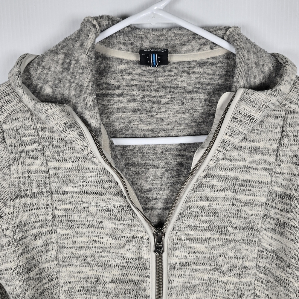 Kuhl Asendyr Women's Fleece Full Zip Hoodie Size S Grey & Cream - Picture 4 of 11